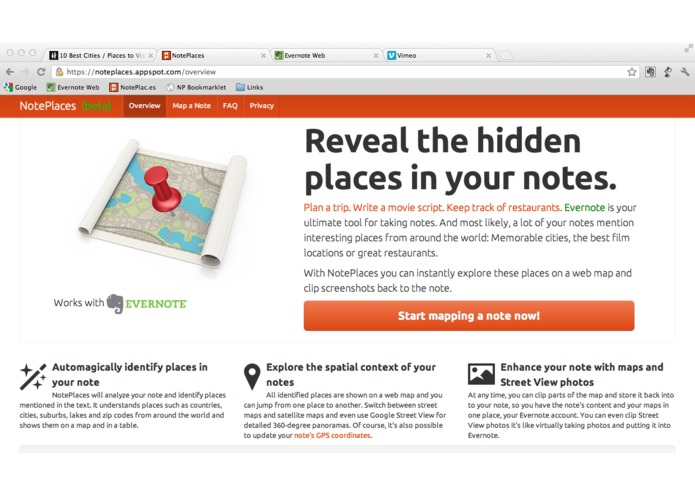 NotePlaces – screenshot 2