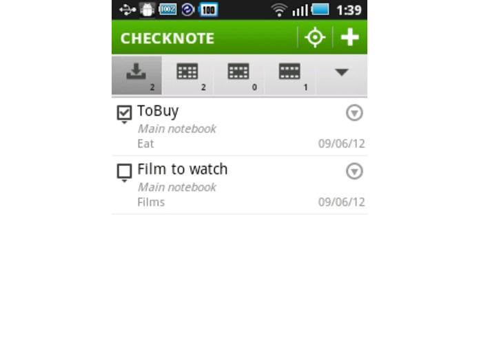 Checknote – screenshot 1