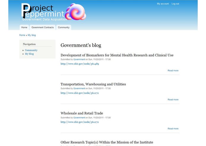 Project Peppermint - Government Contract Management – screenshot 1