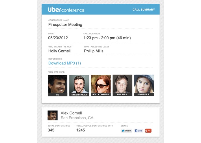 ÜberConference – screenshot 1