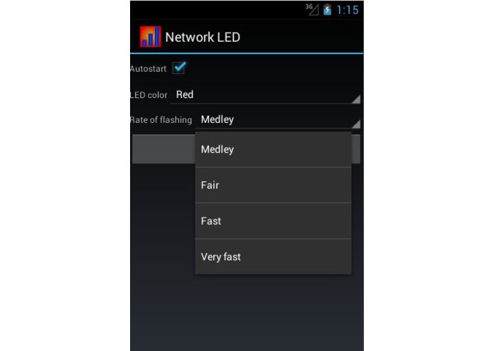 Network LED indicator – screenshot 1