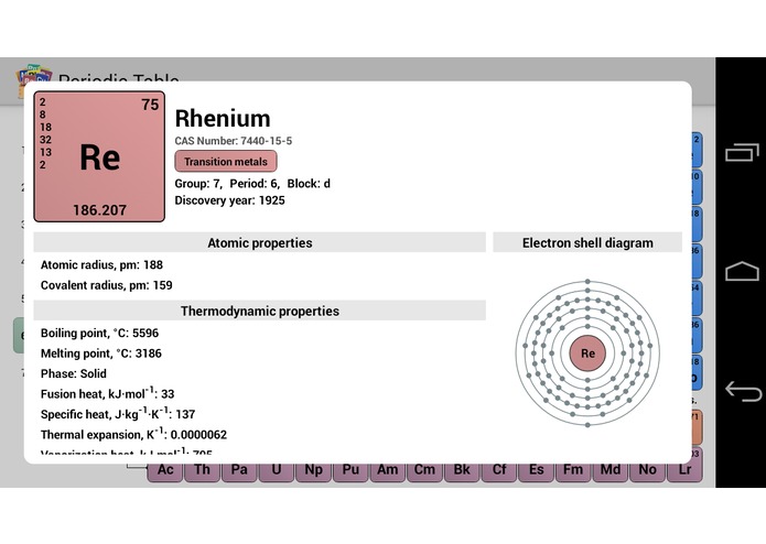 Periodic Table – screenshot 2