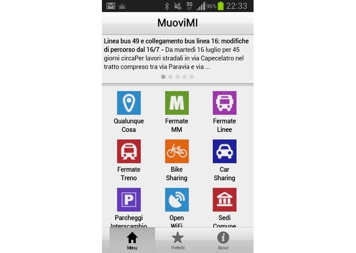 MuoviMI – screenshot 2