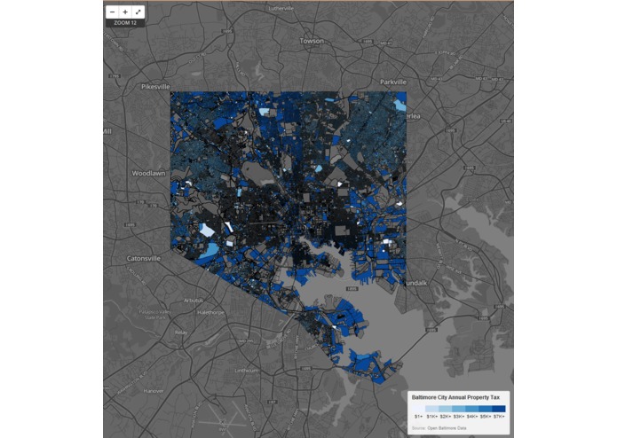 Baltimore City Property Tax Map – screenshot 1