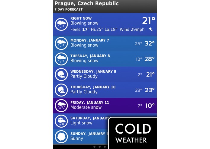 ClearWeather for iPhone – screenshot 3