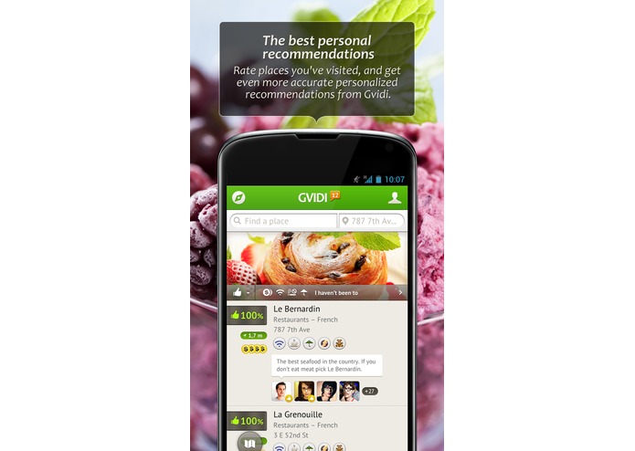 Gvidi, your personal intelligent restaurant guide – screenshot 4