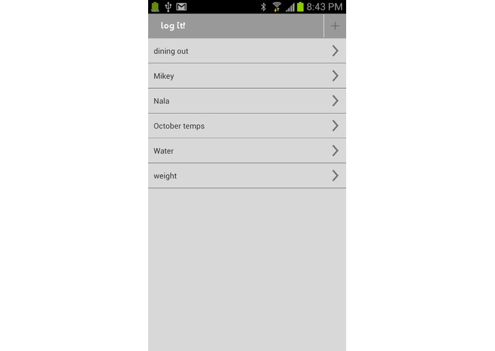 log it! – screenshot 1