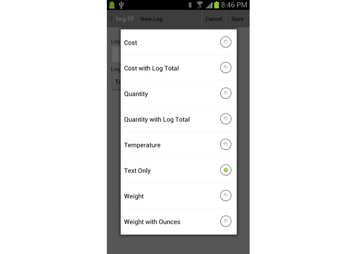 log it! – screenshot 3