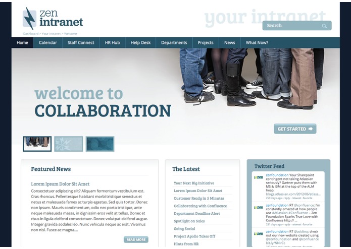 Zen Intranet – screenshot 2
