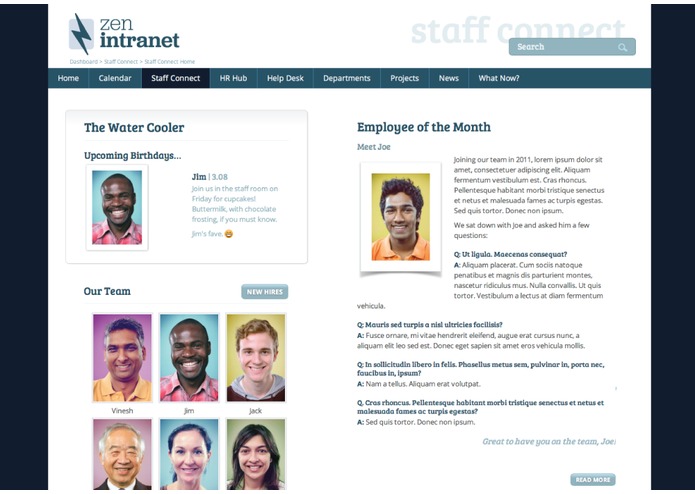Zen Intranet – screenshot 3
