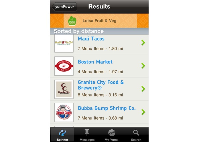 yumPower – screenshot 1