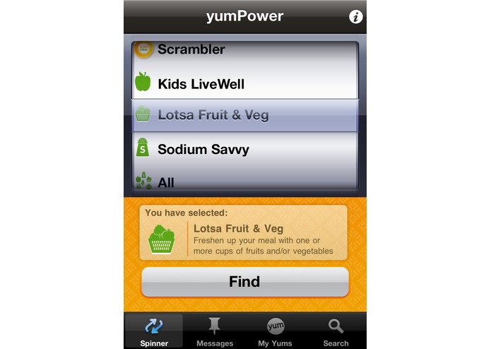 yumPower – screenshot 2