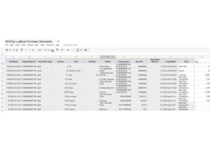 Mint Chip Receipt – screenshot 3