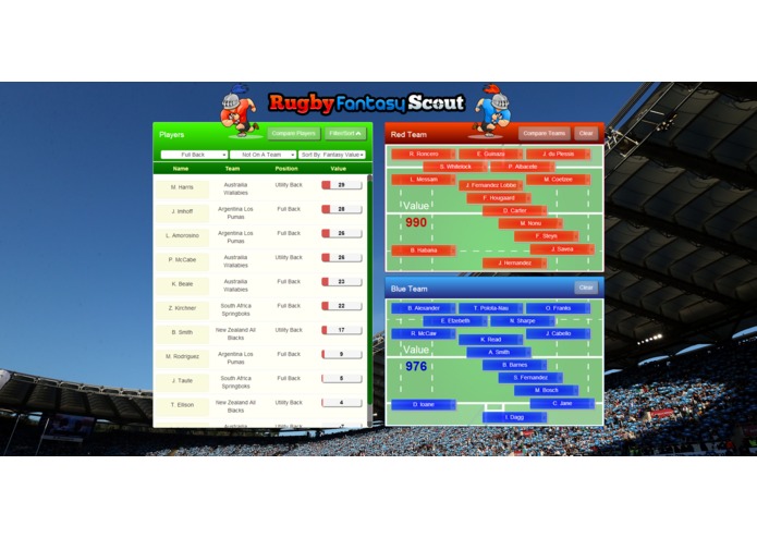 Rugby Fantasy Scout – screenshot 1