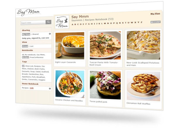 Evernote Visual Cookbook and Meal Planner – screenshot 1