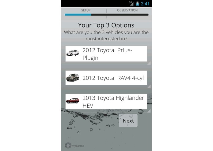 MyCarma - Personal Fuel Economy Label - Mobile App – screenshot 3