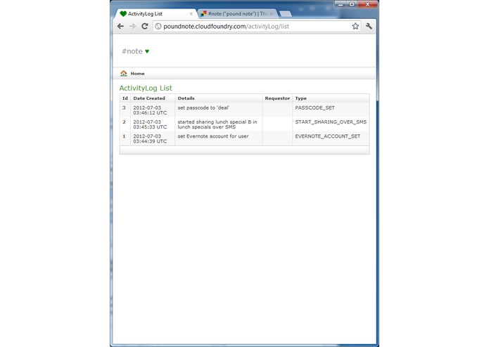 #note ("pound note") – screenshot 2