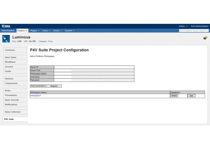 P4V Suite JIRA – screenshot 1