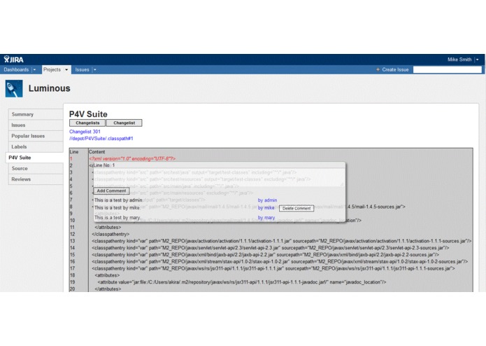 P4V Suite JIRA – screenshot 5