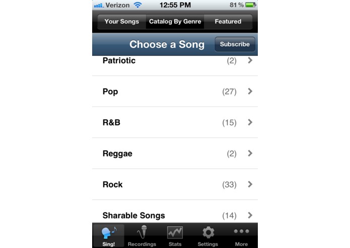 SingFit – screenshot 5