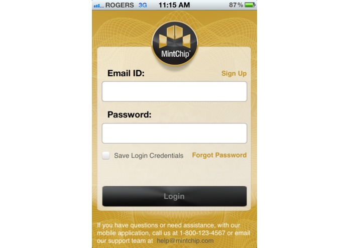 DonRiver MintChip App – screenshot 2