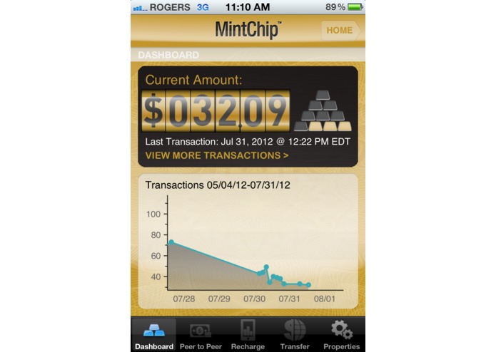 DonRiver MintChip App – screenshot 3
