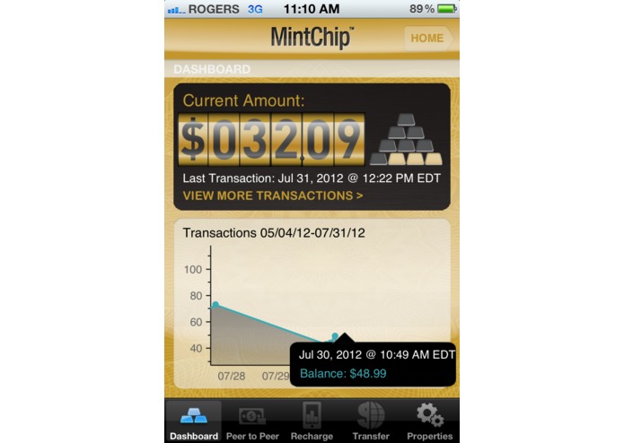 DonRiver MintChip App – screenshot 4