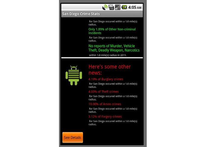 San Diego Crime Stats – screenshot 1
