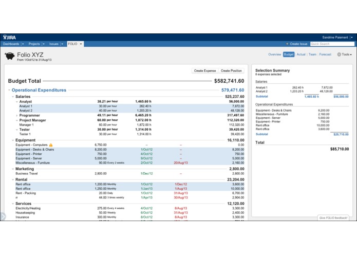 FOLIO for JIRA – screenshot 3