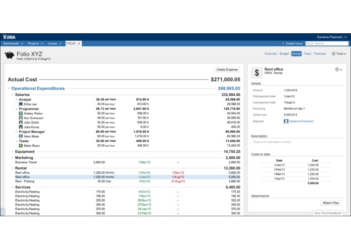 FOLIO for JIRA – screenshot 4