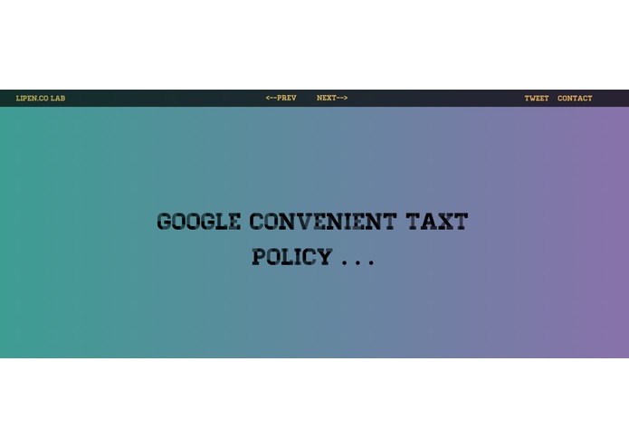 Presentation about Google Convenient Tax Policy – screenshot 1