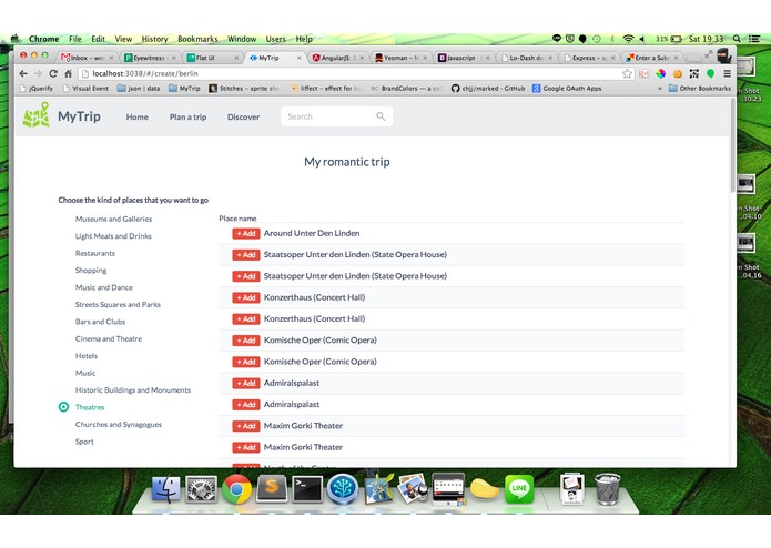 MyTrip – screenshot 2