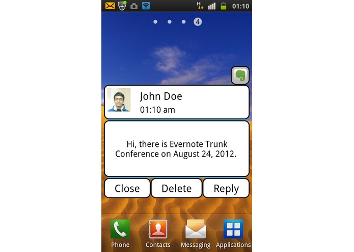 SMS2Note – screenshot 1
