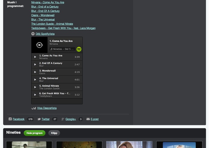 SVT Playlists 2.0 – screenshot 1