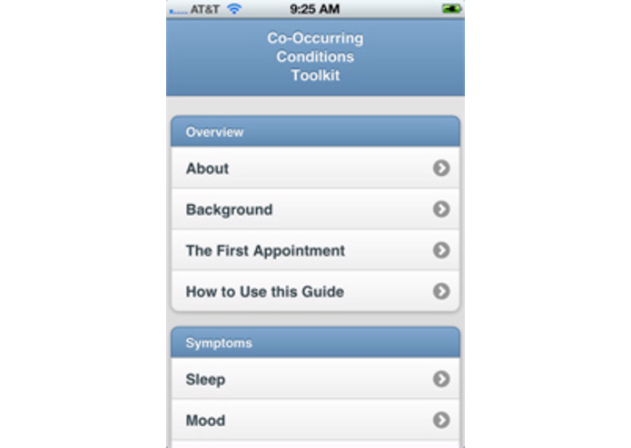 Co-Occurring Conditions Toolkit – screenshot 1