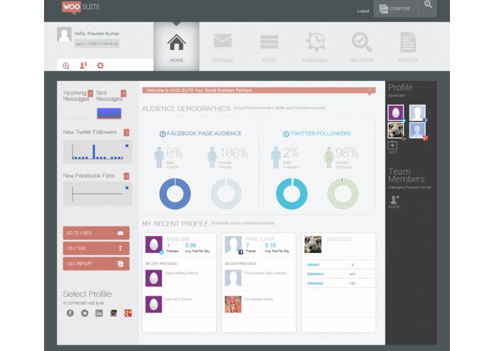Socioboard Dashboard – screenshot 1