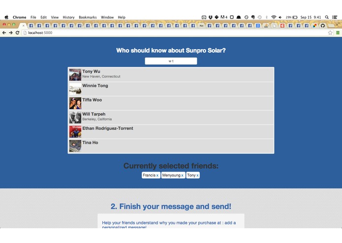 Weave: sharing solar with your friends – screenshot 1