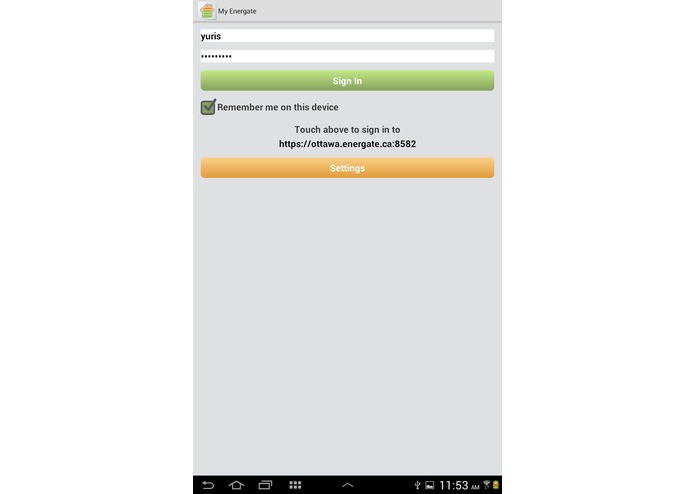 My Energate – screenshot 2