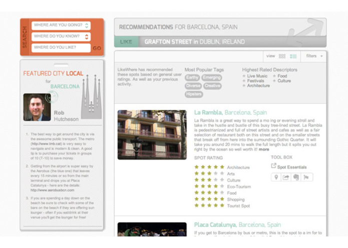 LikeWhere – screenshot 3