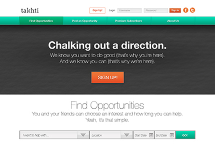 Takhti - Online Platform for Strategic Volunteerism – screenshot 1