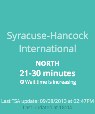 TSA Wait Time Widget | Devpost