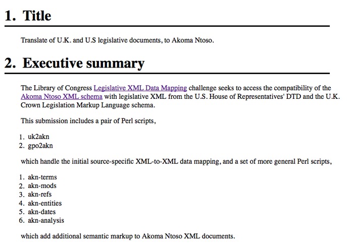 Translate of U.K. and U.S legislative documents, to Akoma Ntoso. – screenshot 1