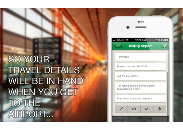 Anchornote (Plan trips by 'anchoring' notes to places) – screenshot 3