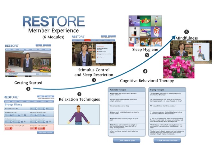 RESTORE: CBT for Insomnia – screenshot 2