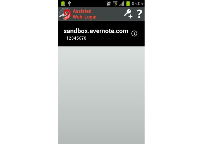 Assisted Web-Login – screenshot 3