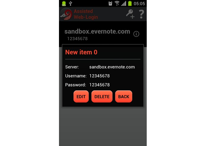 Assisted Web-Login – screenshot 4