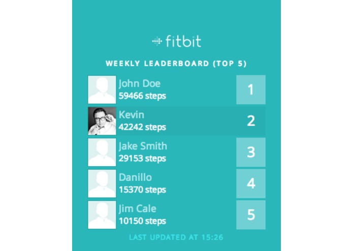 Fitbit Leaderboard – screenshot 3