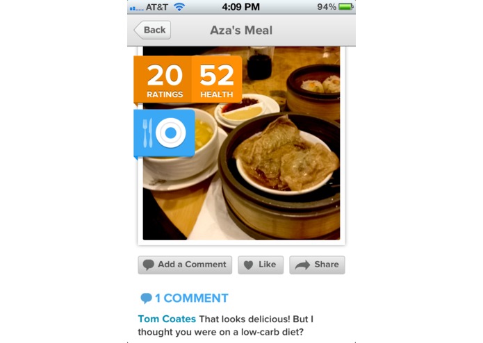 The Eatery — an app to help you eat healthy, manage your weight, and improve your health – screenshot 3