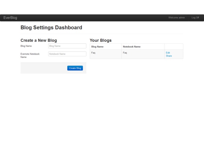 EverBlog – screenshot 1