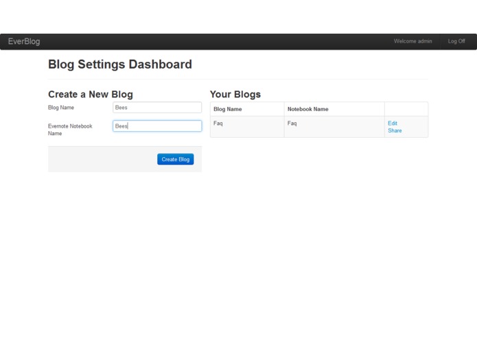 EverBlog – screenshot 2